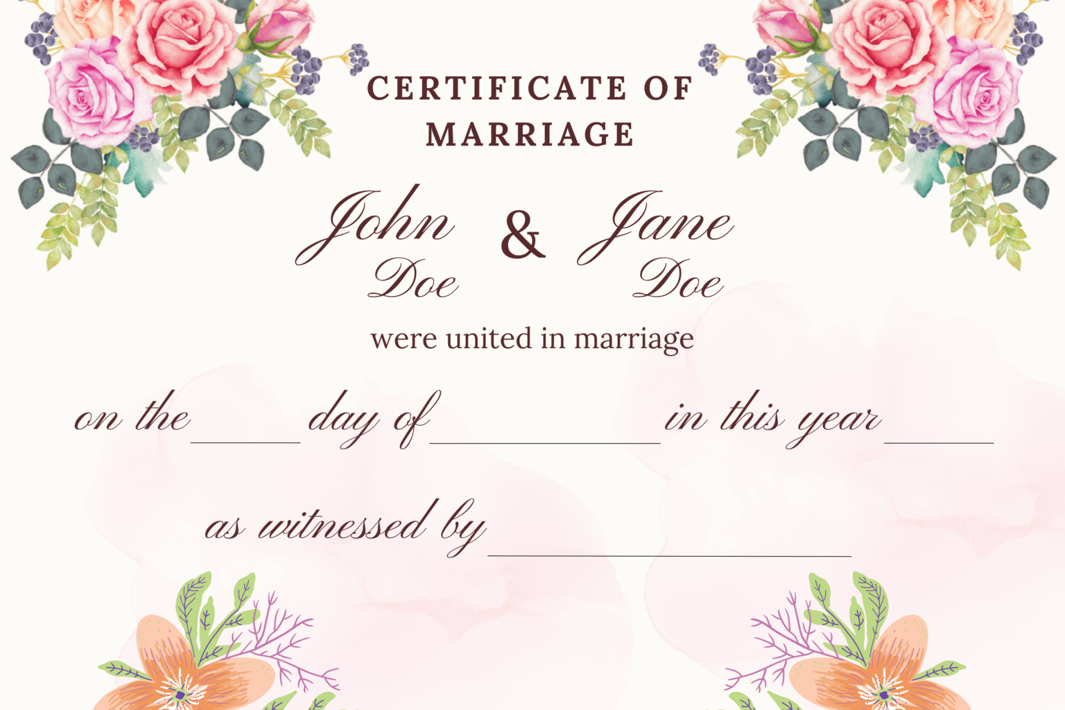 Decorative Marriage Certificates - Official website of the Jefferson ...